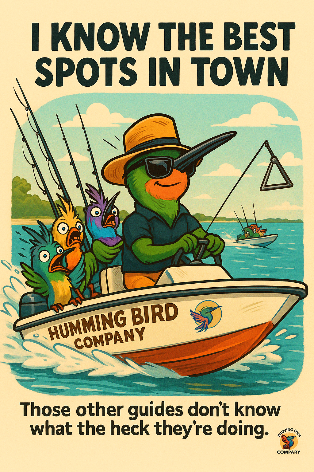 Postcard-"I know the best Spots!"