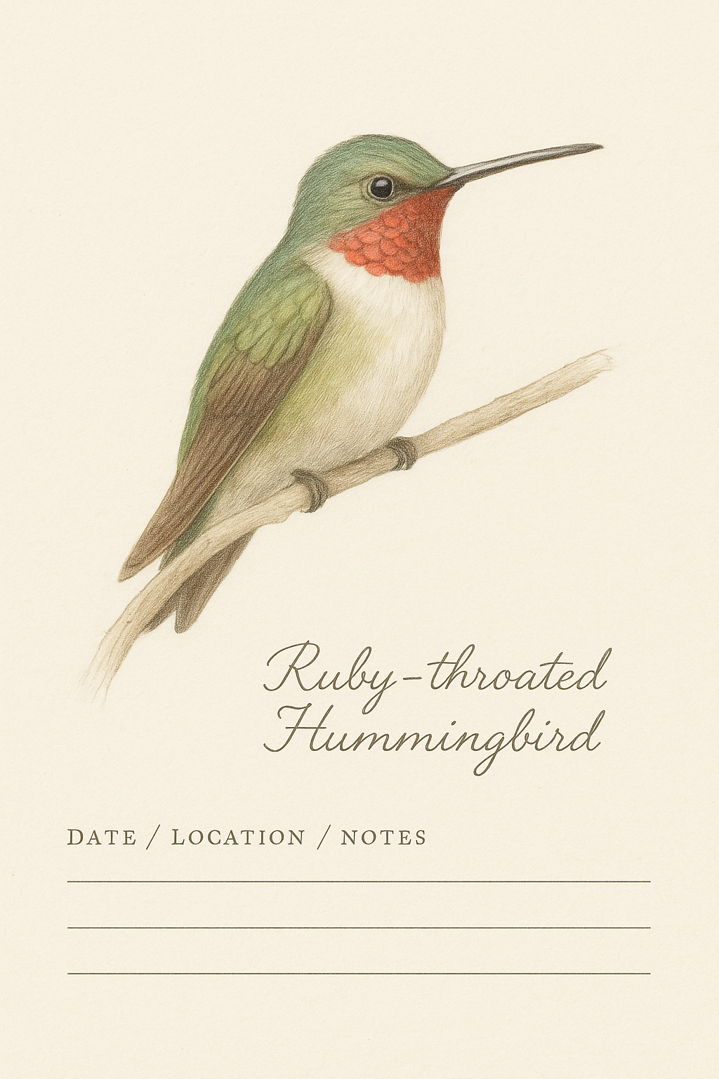 A-HummingBird Watcher’s Journal – Texas Coast Migration Edition