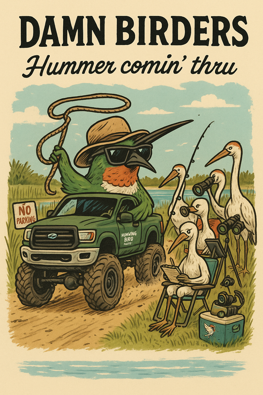 Postcard-"Damn Birders"