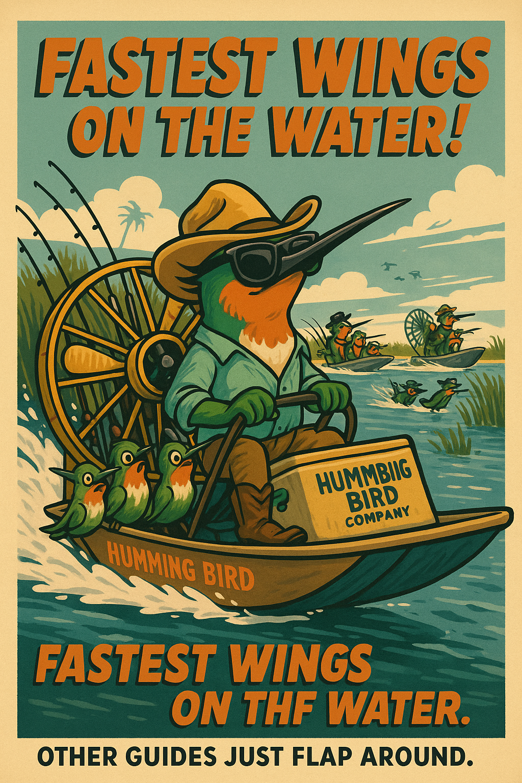 Postcard-"Fastest Wings on Water"